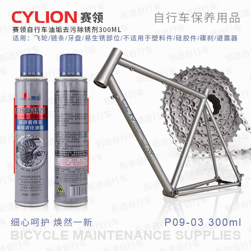 赛领自行车油垢去污除锈剂/300ml